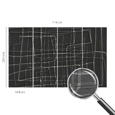 Flis fototapeta za otroško sobo z abstraktnimi črtami