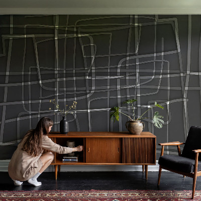 Flis fototapeta za otroško sobo Abstraktne črte