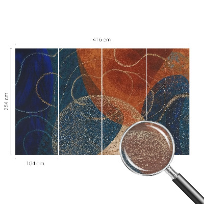 Flis fototapeta Barvite oblike