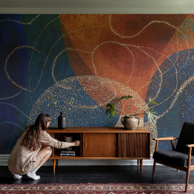 Flis fototapeta Barvite oblike