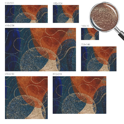Flis fototapeta Barvite oblike