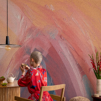Netkana fototapeta z motivom barvitih eksplozij
