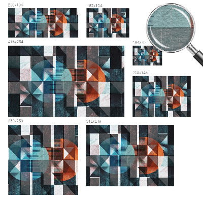 Fototapeta za dnevno sobo Abstraktne oblike