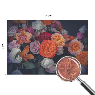 Flis fototapeta za otroško sobo Barvit šopek