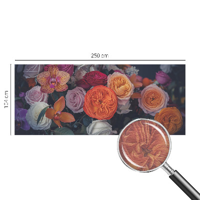 Flis fototapeta za otroško sobo Barvit šopek