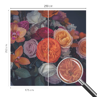 Flis fototapeta za otroško sobo Barvit šopek