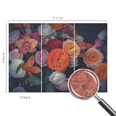 Flis fototapeta za otroško sobo Barvit šopek