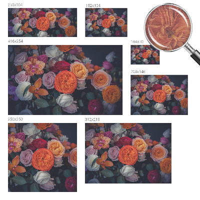 Flis fototapeta za otroško sobo Barvit šopek