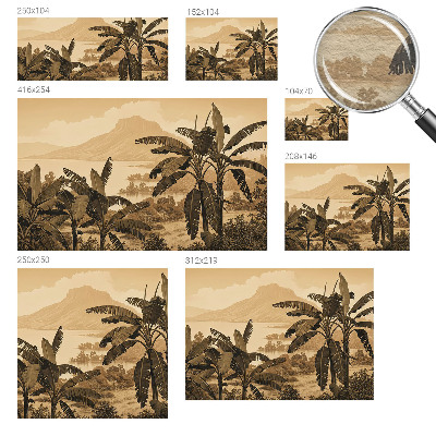 Fototapeta za steno z motivom tropske panorame
