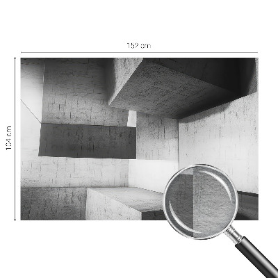 Stenska dekoracija fototapeta z geometrijskim motivom s tridimenzionalnim učinkom