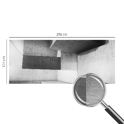 Stenska dekoracija fototapeta z geometrijskim motivom s tridimenzionalnim učinkom