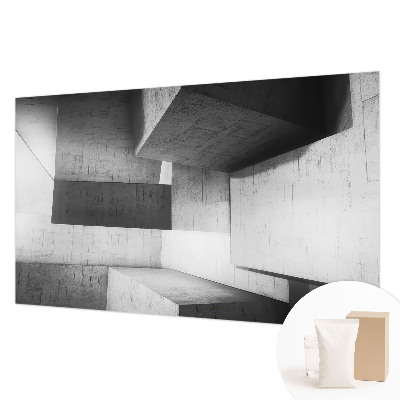 Stenska dekoracija fototapeta z geometrijskim motivom s tridimenzionalnim učinkom