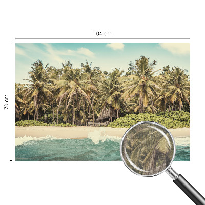 Tiskana fototapeta flis s motivom tropske plaže