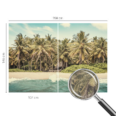 Tiskana fototapeta flis s motivom tropske plaže