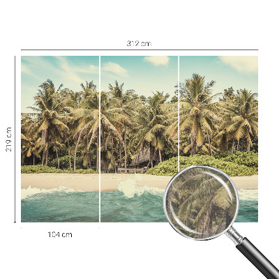 Tiskana fototapeta flis s motivom tropske plaže