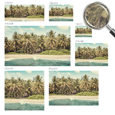 Tiskana fototapeta flis s motivom tropske plaže