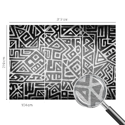 Moderna fototapeta z geometrijskim labirintnim motivom