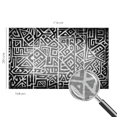 Moderna fototapeta z geometrijskim labirintnim motivom