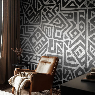 Moderna fototapeta z geometrijskim labirintnim motivom