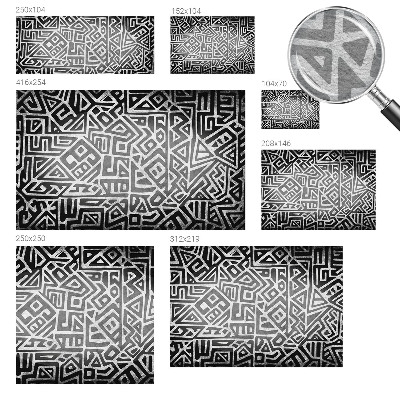 Moderna fototapeta z geometrijskim labirintnim motivom