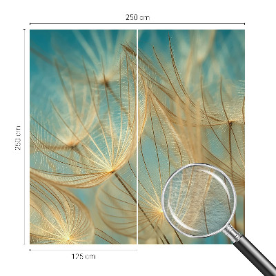 Stenska dekoracija fototapeta z motivom eteričnega regrata