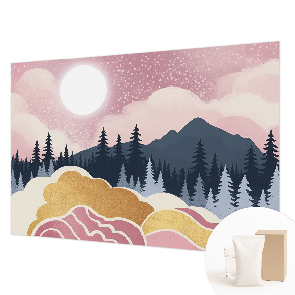 Fototapeta s tiskom Rožnati sončni zahod