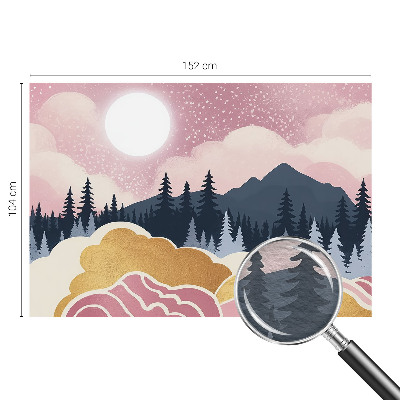 Fototapeta s tiskom Rožnati sončni zahod