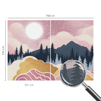 Fototapeta s tiskom Rožnati sončni zahod