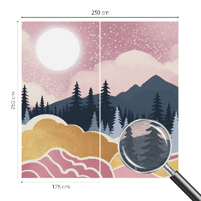 Fototapeta s tiskom z motivom rožnatega sončnega zahoda