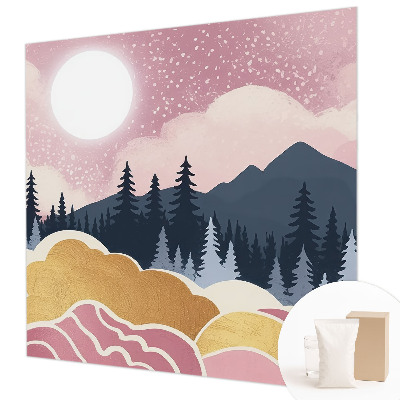 Fototapeta s tiskom Rožnati sončni zahod