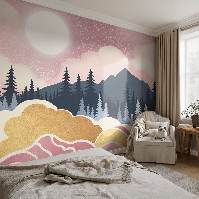 Fototapeta s tiskom Rožnati sončni zahod