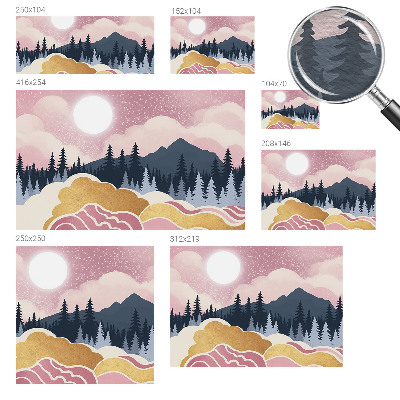 Fototapeta s tiskom Rožnati sončni zahod