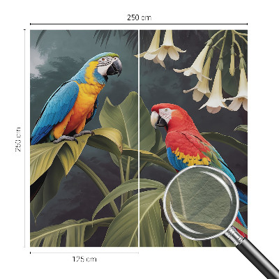 Flis fototapeta za otroško sobo Barvite papige