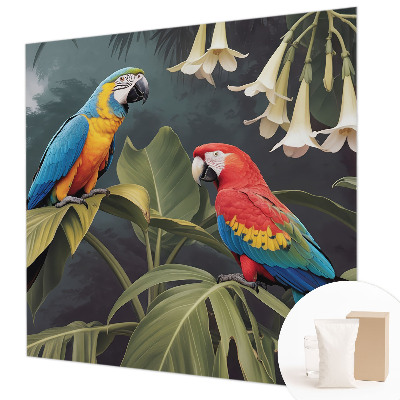 Flis fototapeta za otroško sobo Barvite papige