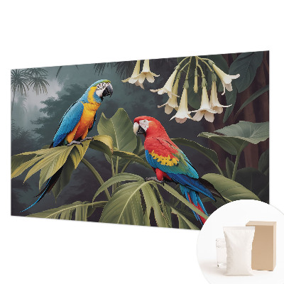 Flis fototapeta za otroško sobo Barvite papige