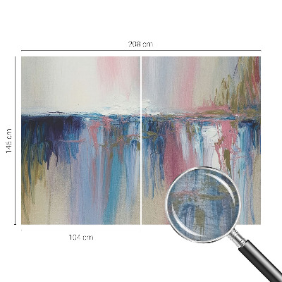 Fototapeta s tiskom z barvito abstraktno risbo