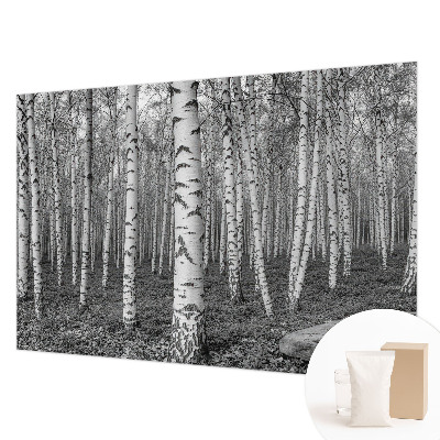Tiskana fototapeta flis z vzorcem breze v gozdnem motivu