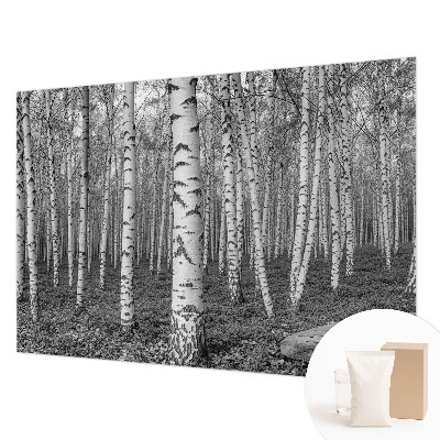 Tiskana fototapeta flis z vzorcem breze v gozdnem motivu