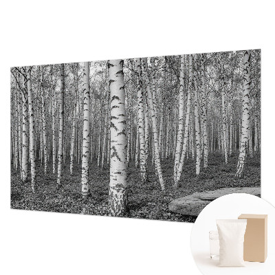 Tiskana fototapeta flis z vzorcem breze v gozdnem motivu