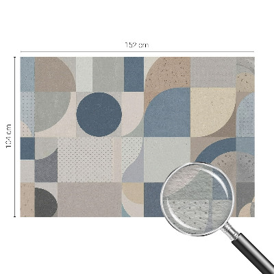 Fototapeta po meri z geometrijskim mozaikom po meri