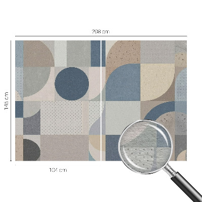 Fototapeta po meri z geometrijskim mozaikom po meri