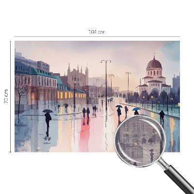 Moderna fototapeta Deževen sprehod