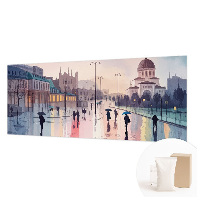 Moderna fototapeta Deževen sprehod