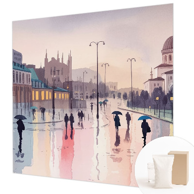 Moderna fototapeta z motivom deževnega sprehoda