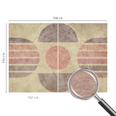 Dekorativna fototapeta z motivom geometrijskih oblik