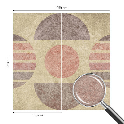 Dekorativna fototapeta z motivom geometrijskih oblik