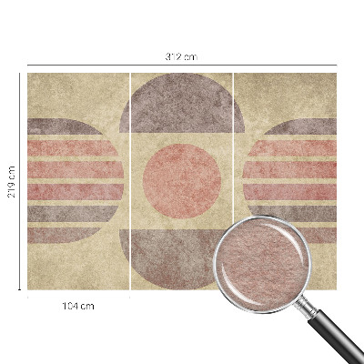 Dekorativna fototapeta z motivom geometrijskih oblik