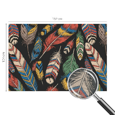 Fototapeta z motivom barvitega perja