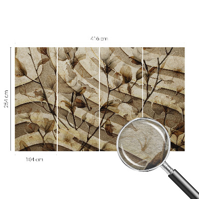Stenska fototapeta flis Klasična flora