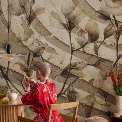 Stenska fototapeta flis Klasična flora